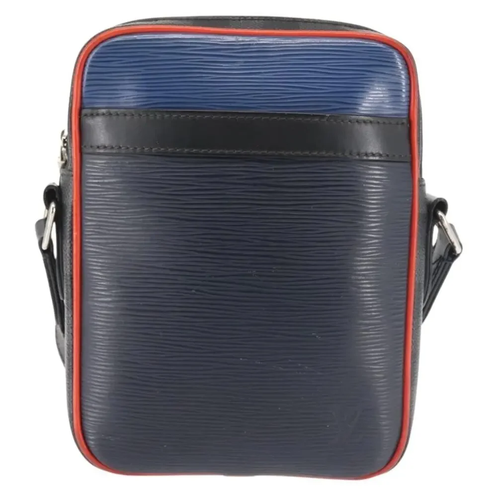 Louis Vuitton Epi Damier Graphite Danube PM Shoulder Bag Navy Blue